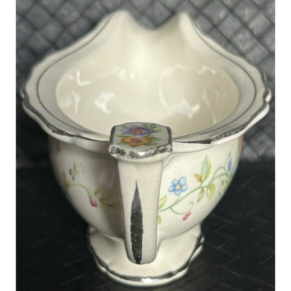 Carrollton Pottery Co. Antique Gravy Boat c1903-1937 Unique Flowers On Handle - Picture 2 of 15